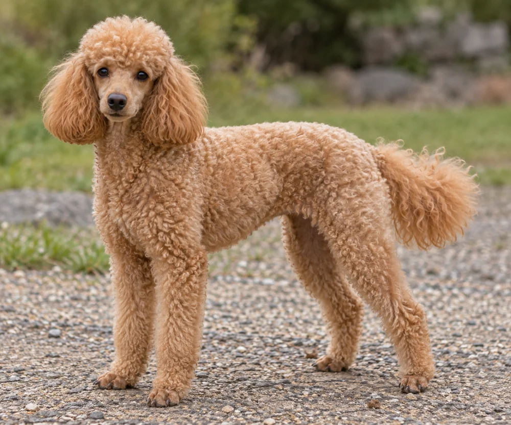 Poodle (Miniature) · AI-generated reference image. It will be replaced when a real photograph is found.