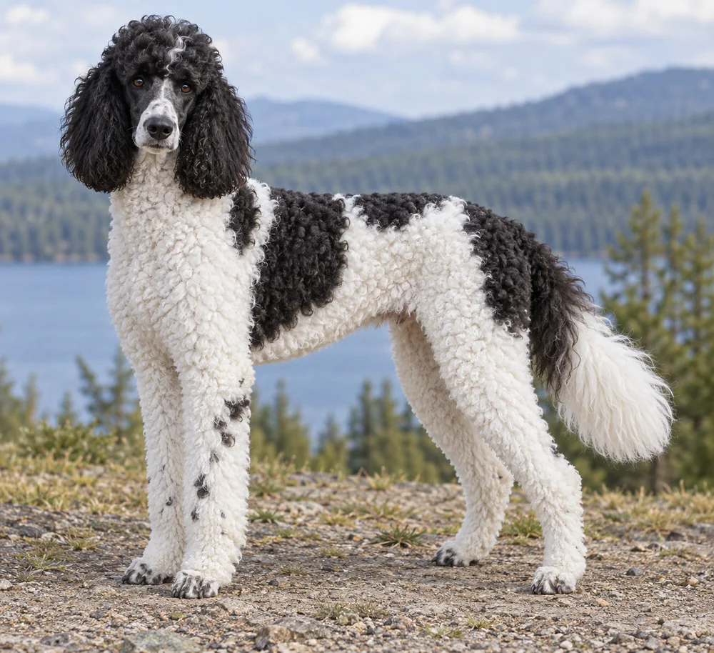 Multi-Colored Standard Poodle · AI-generated reference image. It will be replaced when a real photograph is found.