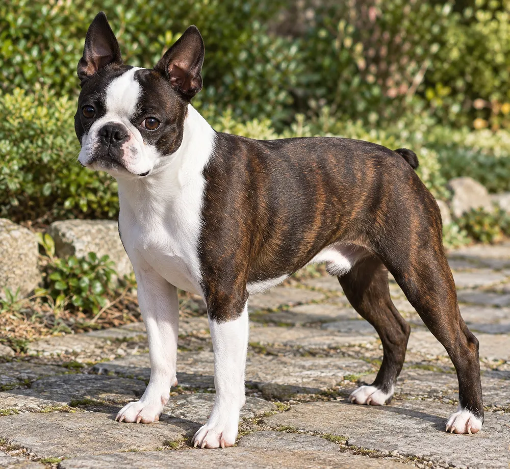 Seal Brindle & White · AI-generated reference image. It will be replaced when a real photograph is found.